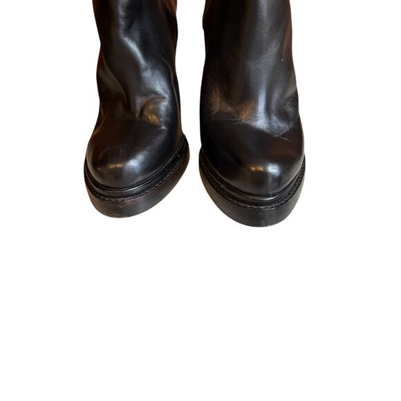 Aldo Faelora Pillow Walk Platform Heeled Ankle Boots Black Brown 6.5 - Picture 5 of 10